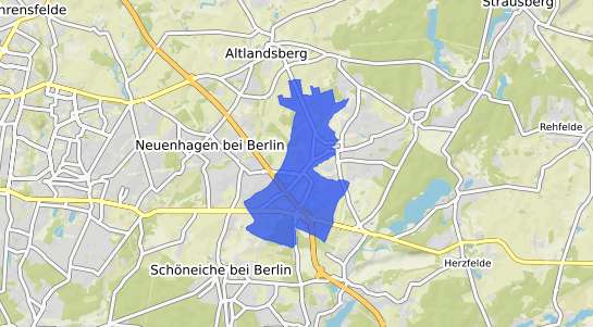 Bodenrichtwertkarte Fredersdorf Vogelsdorf
